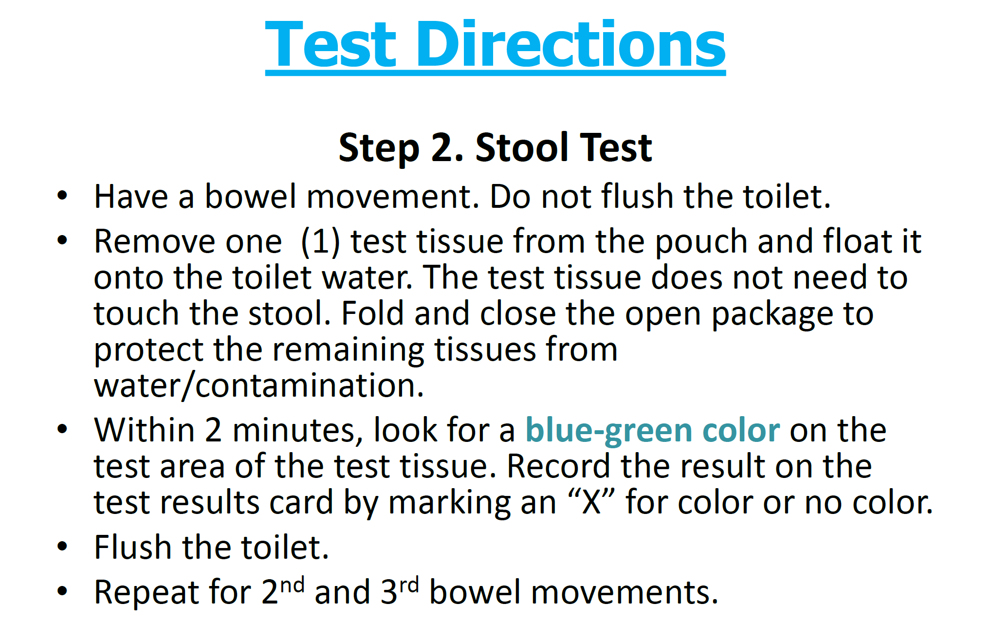 What Is A Stool Test For